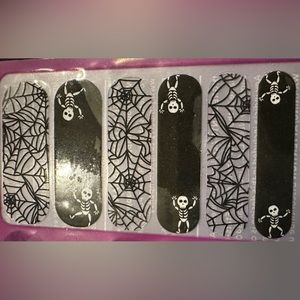 Jamberry Nail Wraps - Skull Skeleton Spider Webbs